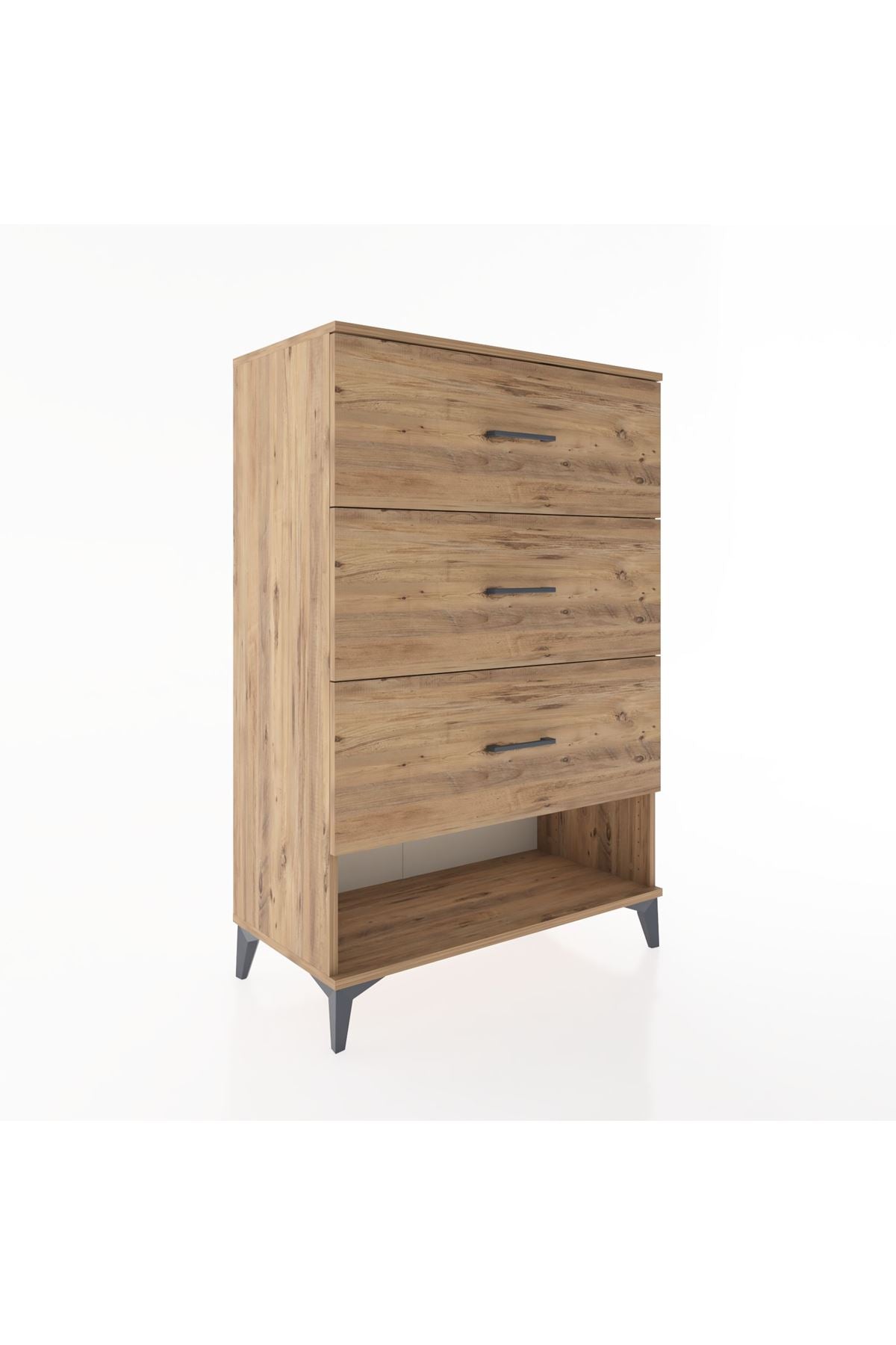 Hyperion Dolap 3 Çekmeceli 88x44x134 Çam-Çam