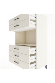 Hyperion Dolap Tek Raflı 5 Çekmeceli 88x44x134 - S51M126V1B