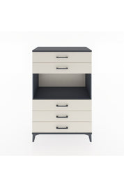 Hyperion Dolap Tek Raflı 5 Çekmeceli 88x44x134 Antrasit-Aytaşı