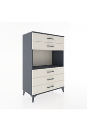 Hyperion Dolap Tek Raflı 5 Çekmeceli 88x44x134 - S51M126V4B