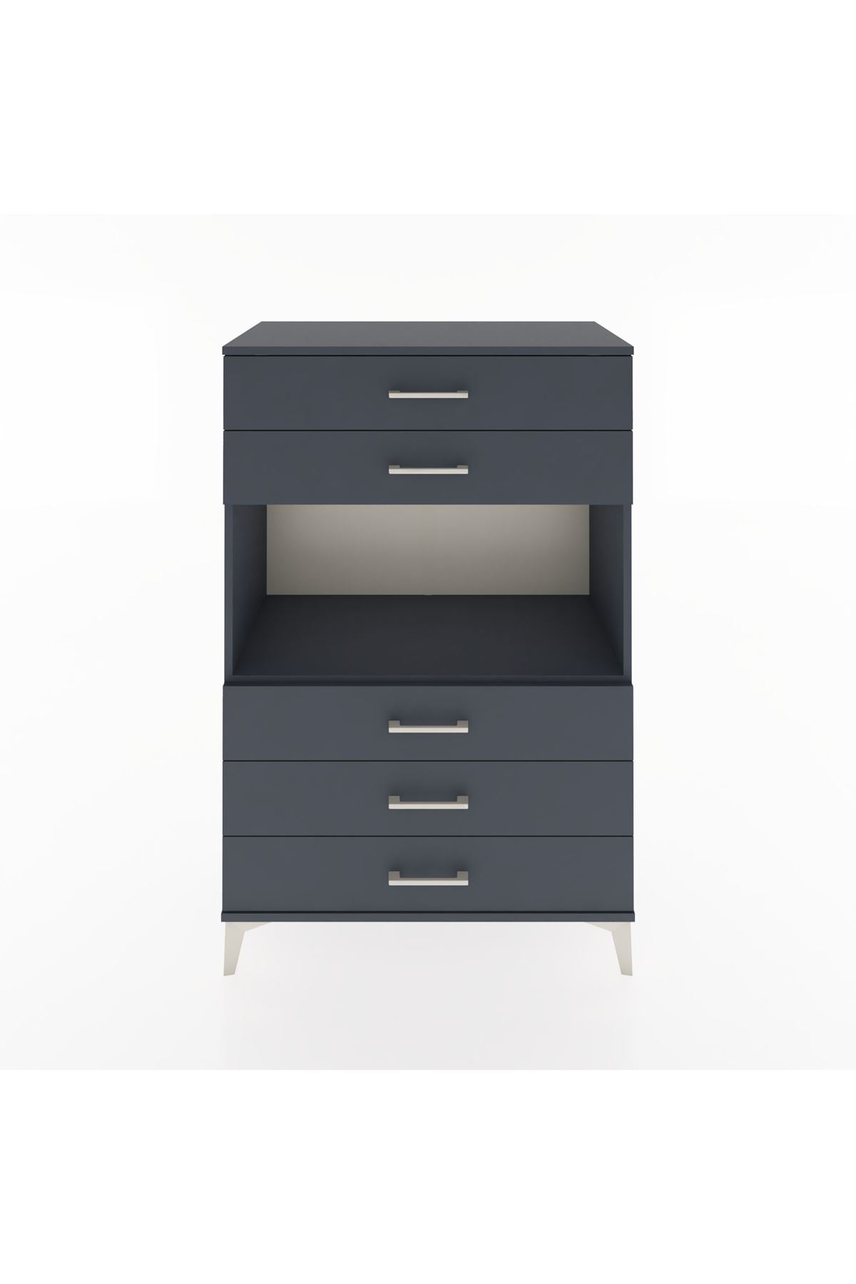 Hyperion Dolap Tek Raflı 5 Çekmeceli 88x44x134 - S51M126V5B