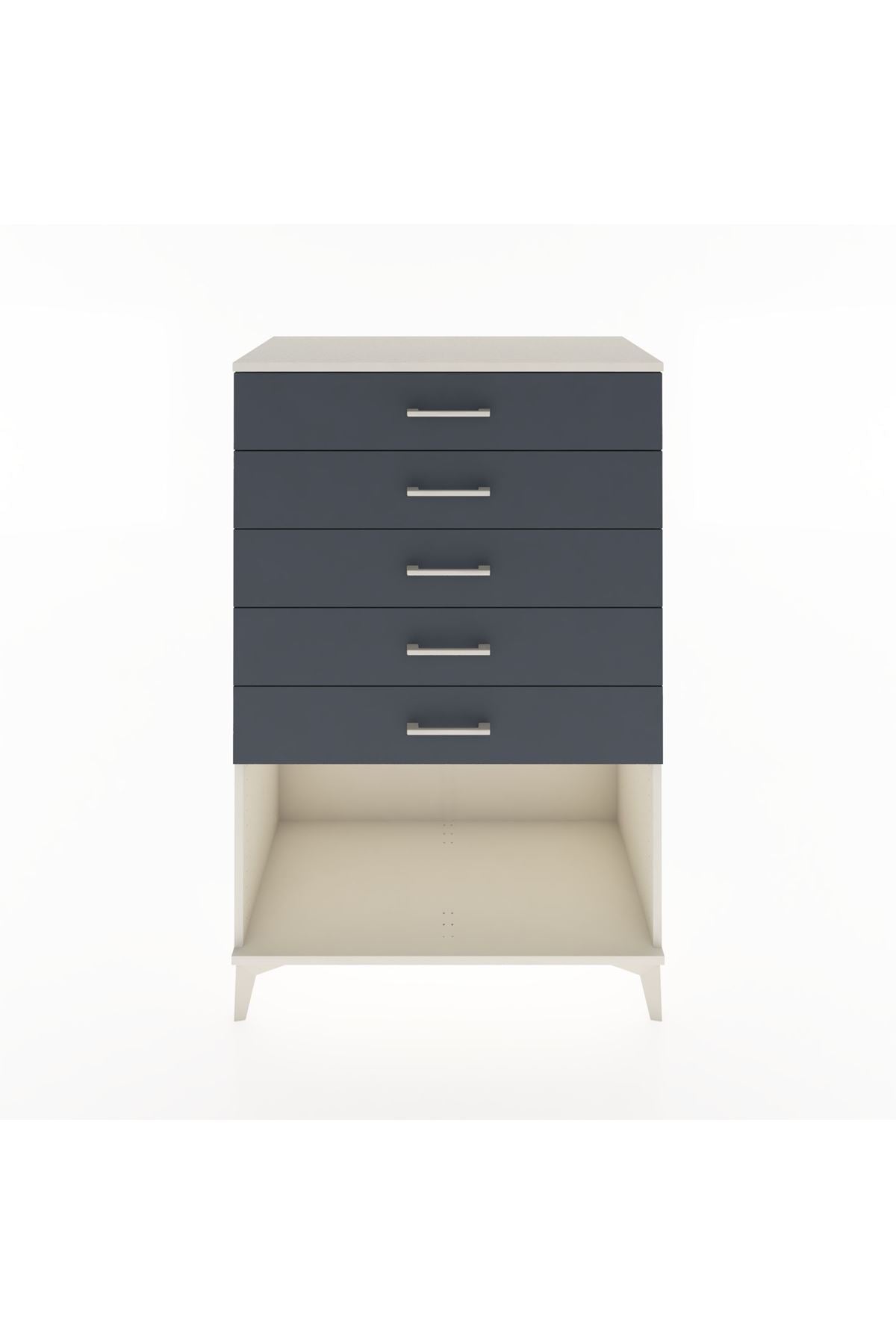 Hyperion Dolap 5 Çekmeceli 88x44x134 Aytaşı-Antrasit