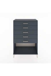 Hyperion Dolap 5 Çekmeceli 88x44x134 Antrasit-Antrasit