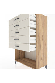 Hyperion Dolap 5 Çekmeceli 88x44x134 - S51M128V7B