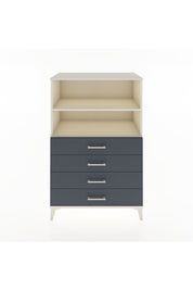 Hyperion Dolap 2 Raflı 4 Çekmeceli 88x44x134 Aytaşı-Antrasit