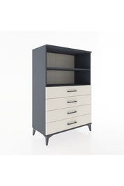 Hyperion Dolap 2 Raflı 4 Çekmeceli 88x44x134 - S51M129V4B