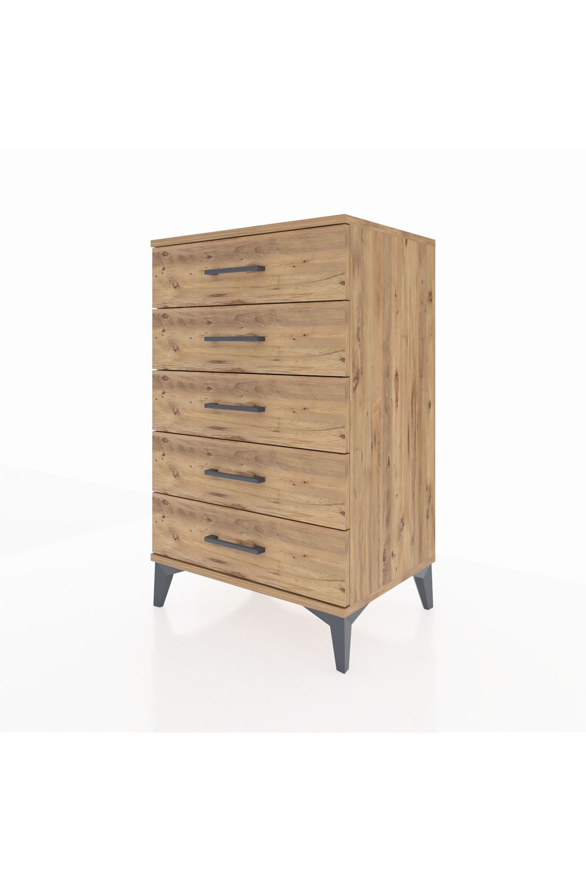 Hyperion Komodin 5 Çekmeceli 60x44x96 Çam-Çam