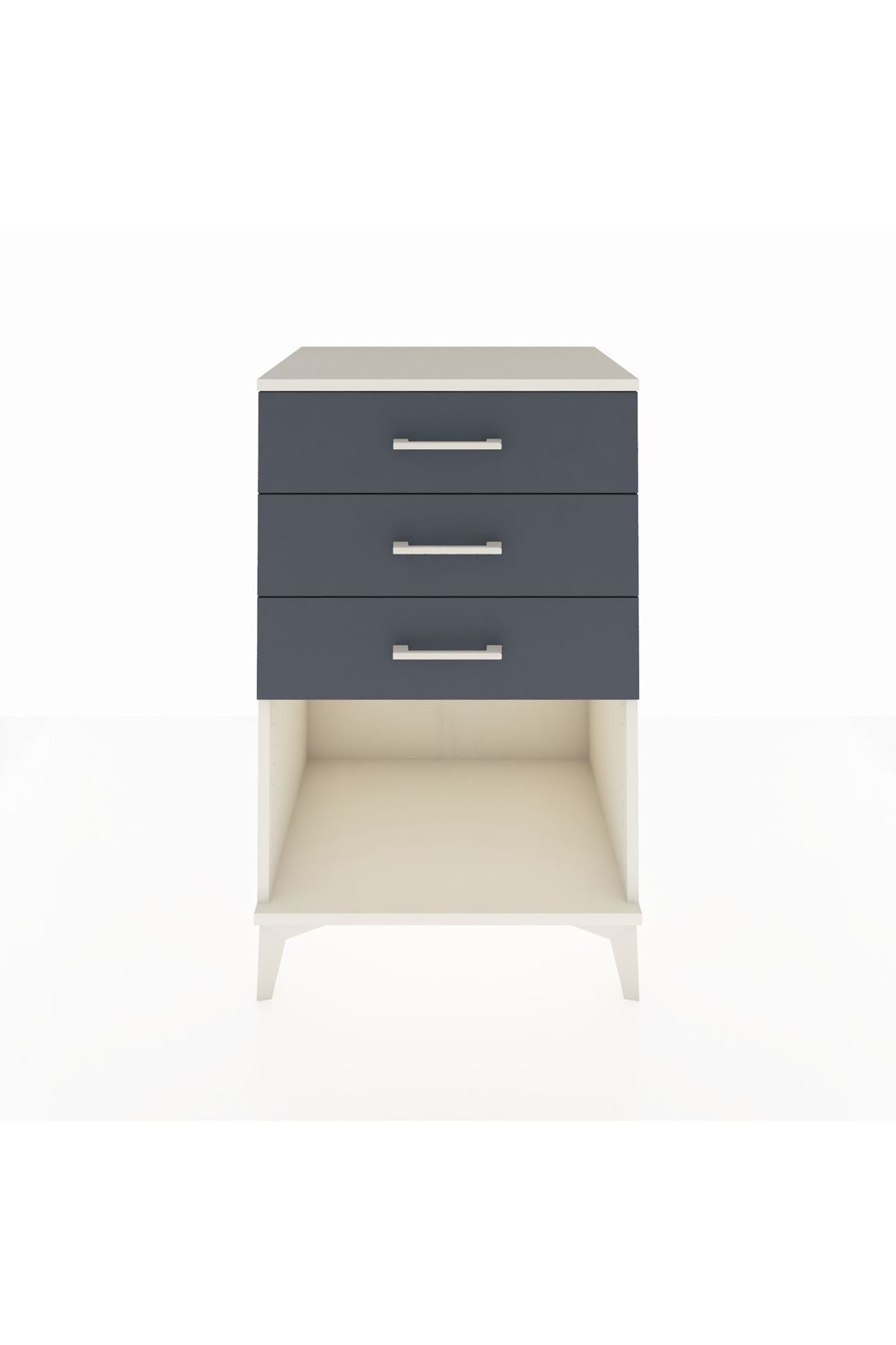 Hyperion Komodin 3 Çekmeceli 60x44x96 Aytaşı-Antrasit