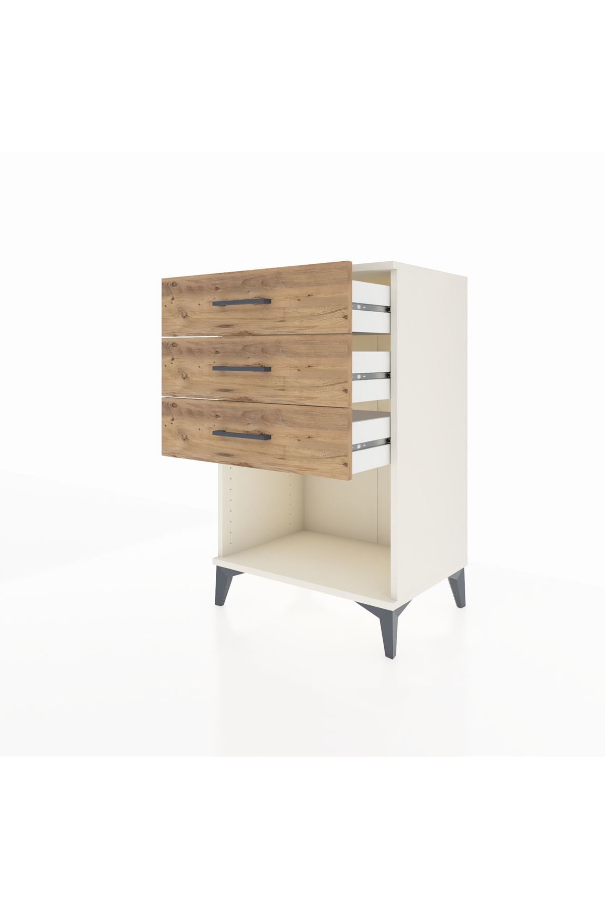 Hyperion Komodin 3 Çekmeceli 60x44x96 Aytaşı-Çam