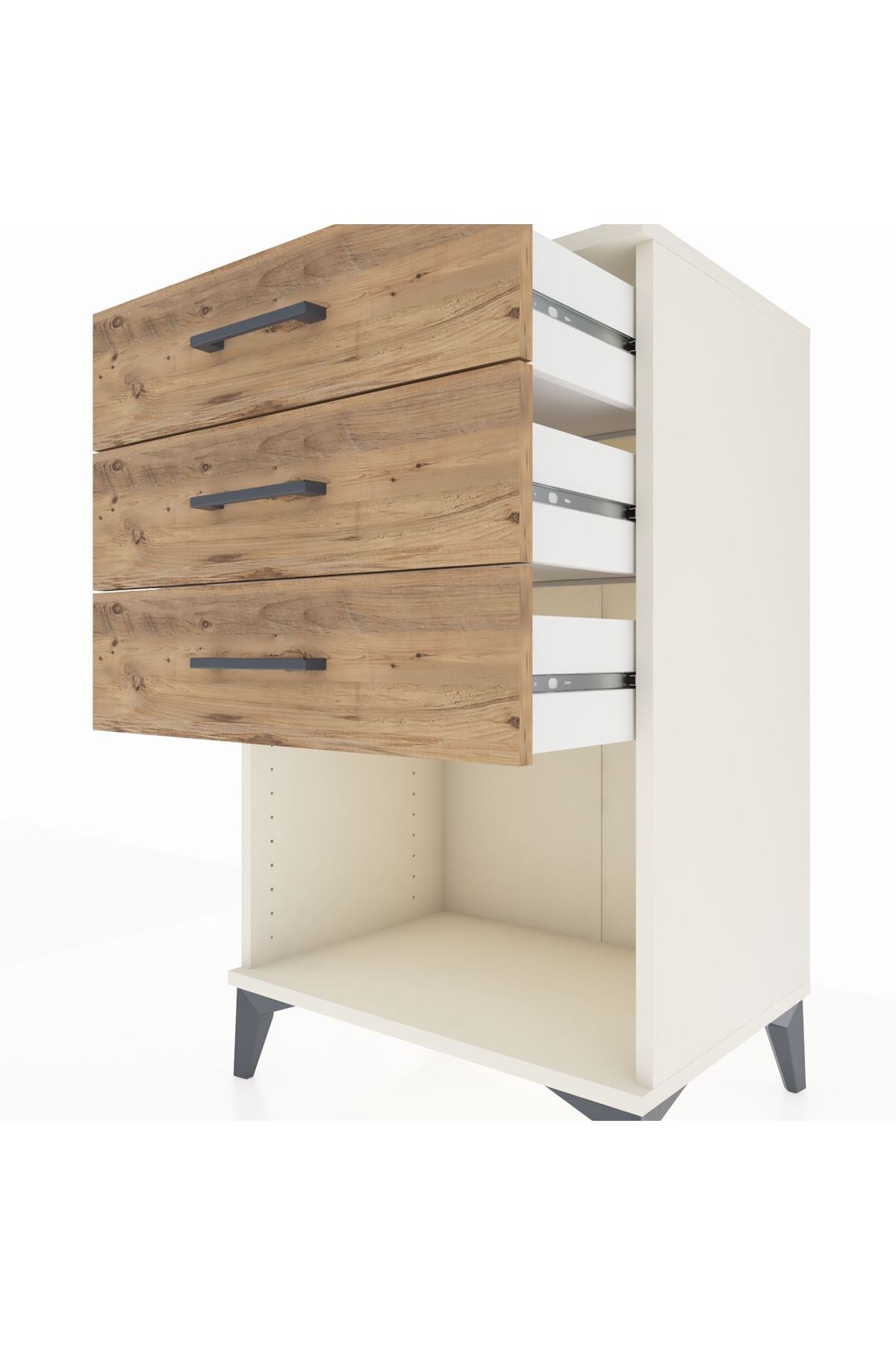 Hyperion Komodin 3 Çekmeceli 60x44x96 Aytaşı-Çam
