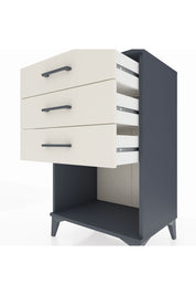 Hyperion Komodin 3 Çekmeceli 60x44x96 Antrasit-Aytaşı