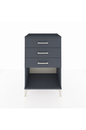 Hyperion Komodin 3 Çekmeceli 60x44x96 Antrasit-Antrasit