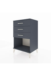 Hyperion Komodin 3 Çekmeceli 60x44x96 Antrasit-Antrasit