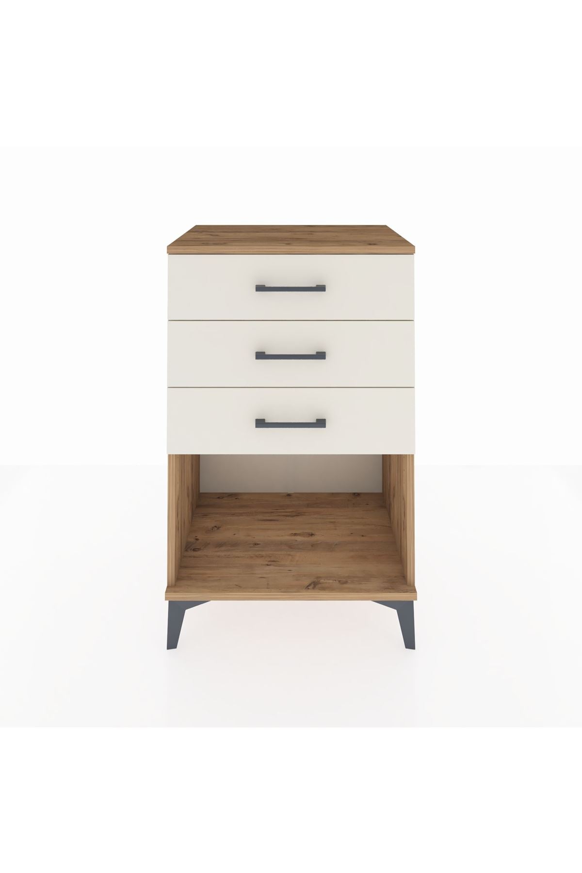 Hyperion Komodin 3 Çekmeceli 60x44x96 Çam-Aytaşı