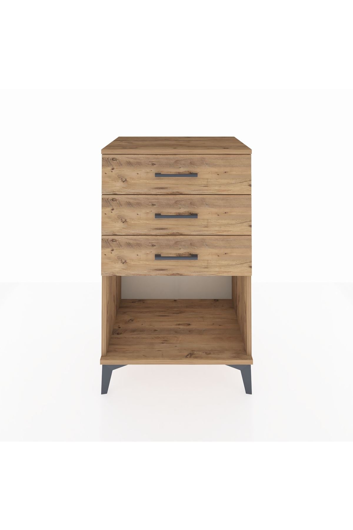 Hyperion Komodin 3 Çekmeceli 60x44x96 Çam-Çam