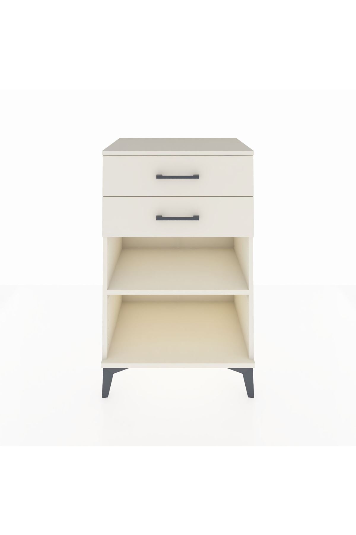 Hyperion Komodin Tek Raflı 2 Çekmeceli 60x44x96 Aytaşı-Aytaşı