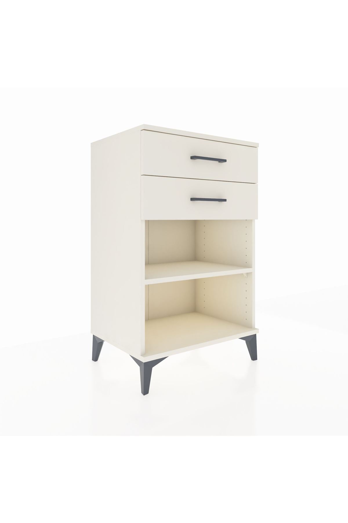 Hyperion Komodin Tek Raflı 2 Çekmeceli 60x44x96 Aytaşı-Aytaşı