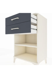Hyperion Komodin Tek Raflı 2 Çekmeceli 60x44x96 Aytaşı-Antrasit