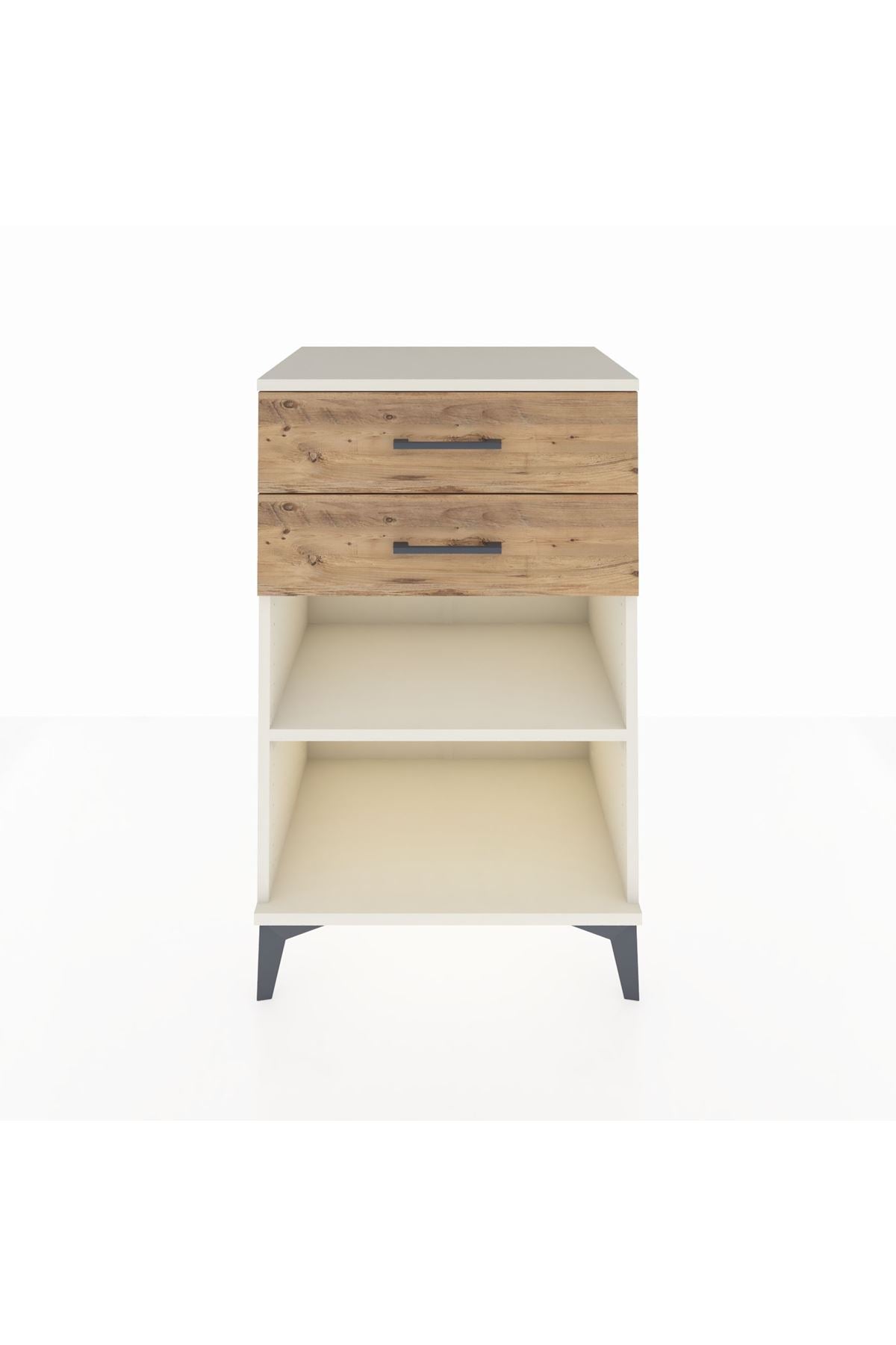 Hyperion Komodin Tek Raflı 2 Çekmeceli 60x44x96 Aytaşı-Çam