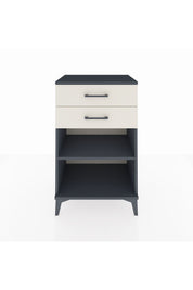 Hyperion Komodin Tek Raflı 2 Çekmeceli 60x44x96 Antrasit-Aytaşı