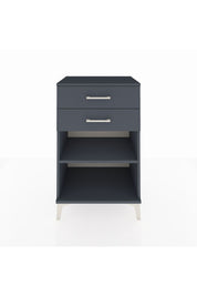 Hyperion Komodin Tek Raflı 2 Çekmeceli 60x44x96 Antrasit-Antrasit