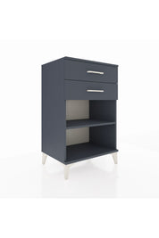 Hyperion Komodin Tek Raflı 2 Çekmeceli 60x44x96 Antrasit-Antrasit