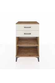 Hyperion Komodin Tek Raflı 2 Çekmeceli 60x44x96 Çam-Aytaşı