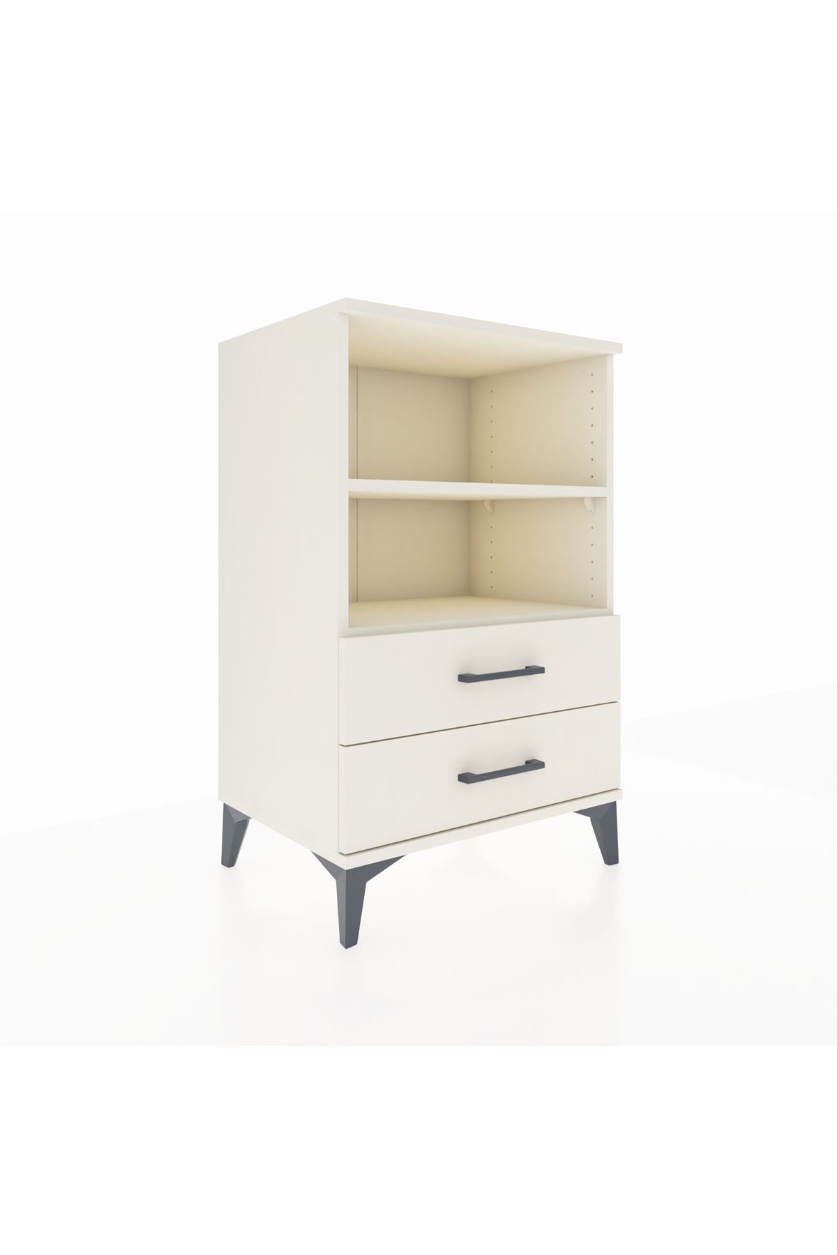 Hyperion Komodin 2 Raflı 2 Çekmeceli 60x44x96 Aytaşı-Aytaşı