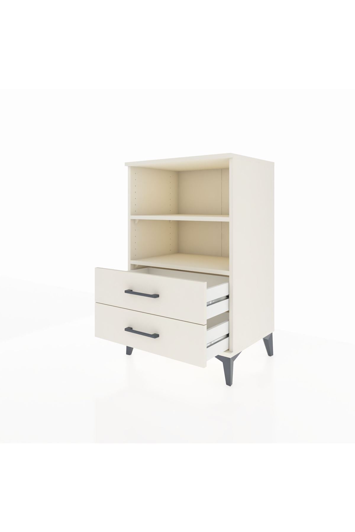 Hyperion Komodin 2 Raflı 2 Çekmeceli 60x44x96 Aytaşı-Aytaşı