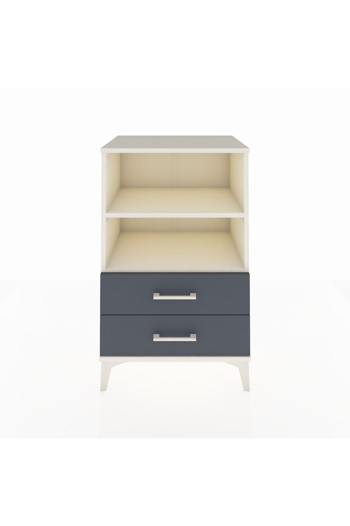 Hyperion Komodin 2 Raflı 2 Çekmeceli 60x44x96 Aytaşı-Antrasit