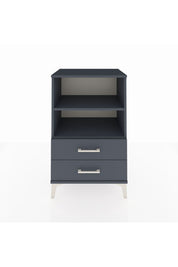 Hyperion Komodin 2 Raflı 2 Çekmeceli 60x44x96 Antrasit-Antrasit