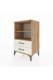 Hyperion Komodin 2 Raflı 2 Çekmeceli 60x44x96 Çam-Aytaşı