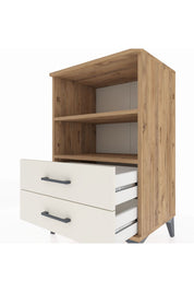 Hyperion Komodin 2 Raflı 2 Çekmeceli 60x44x96 Çam-Aytaşı