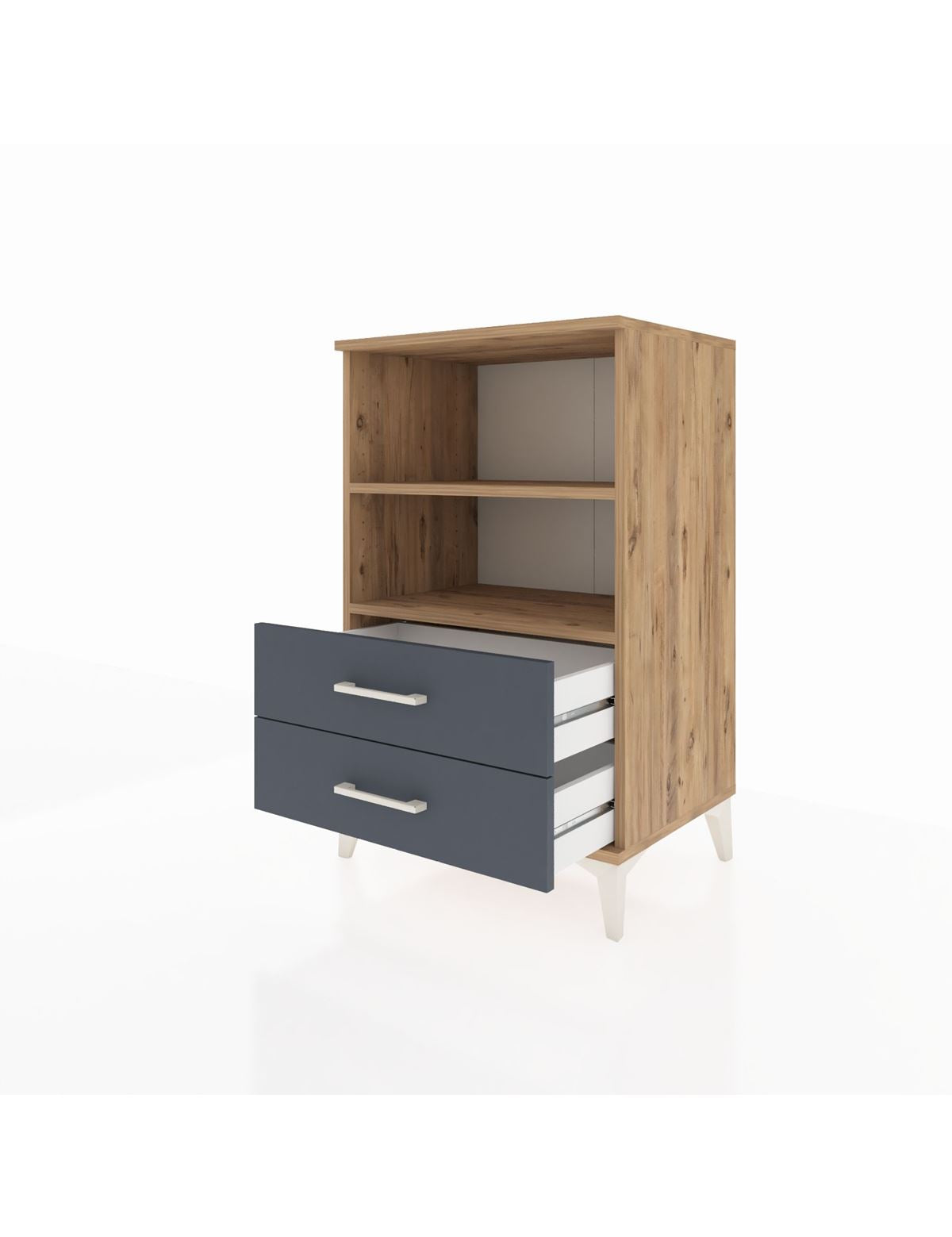 Hyperion Komodin 2 Raflı 2 Çekmeceli 60x44x96 - S47M004V8B