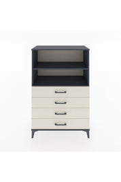Hyperion Dolap 2 Raflı 4 Çekmeceli 88x44x134 Antrasit-Aytaşı