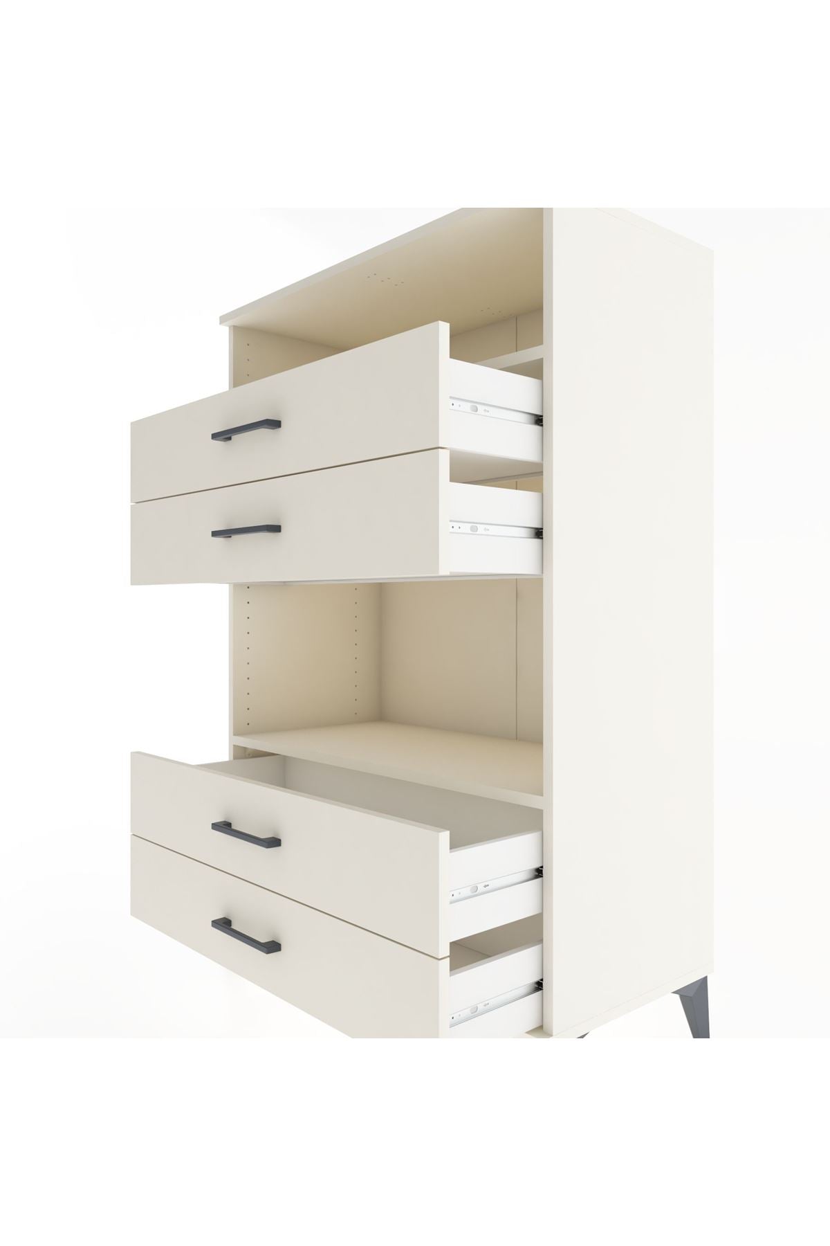 Hyperion Dolap 2 Raflı 4 Çekmeceli 88x44x134 Aytaşı-Aytaşı