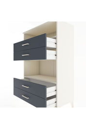 Hyperion Dolap 2 Raflı 4 Çekmeceli 88x44x134 Aytaşı-Antrasit