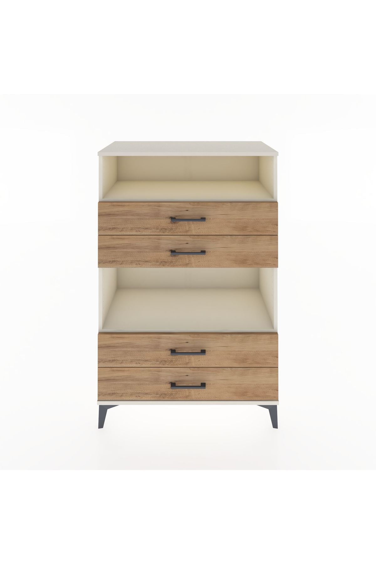 Hyperion Dolap 2 Raflı 4 Çekmeceli 88x44x134 Aytaşı-Çam