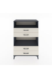 Hyperion Dolap 2 Raflı 4 Çekmeceli 88x44x134 Antrasit-Aytaşı