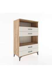 Hyperion Dolap 2 Raflı 4 Çekmeceli 88x44x134 Çam-Aytaşı