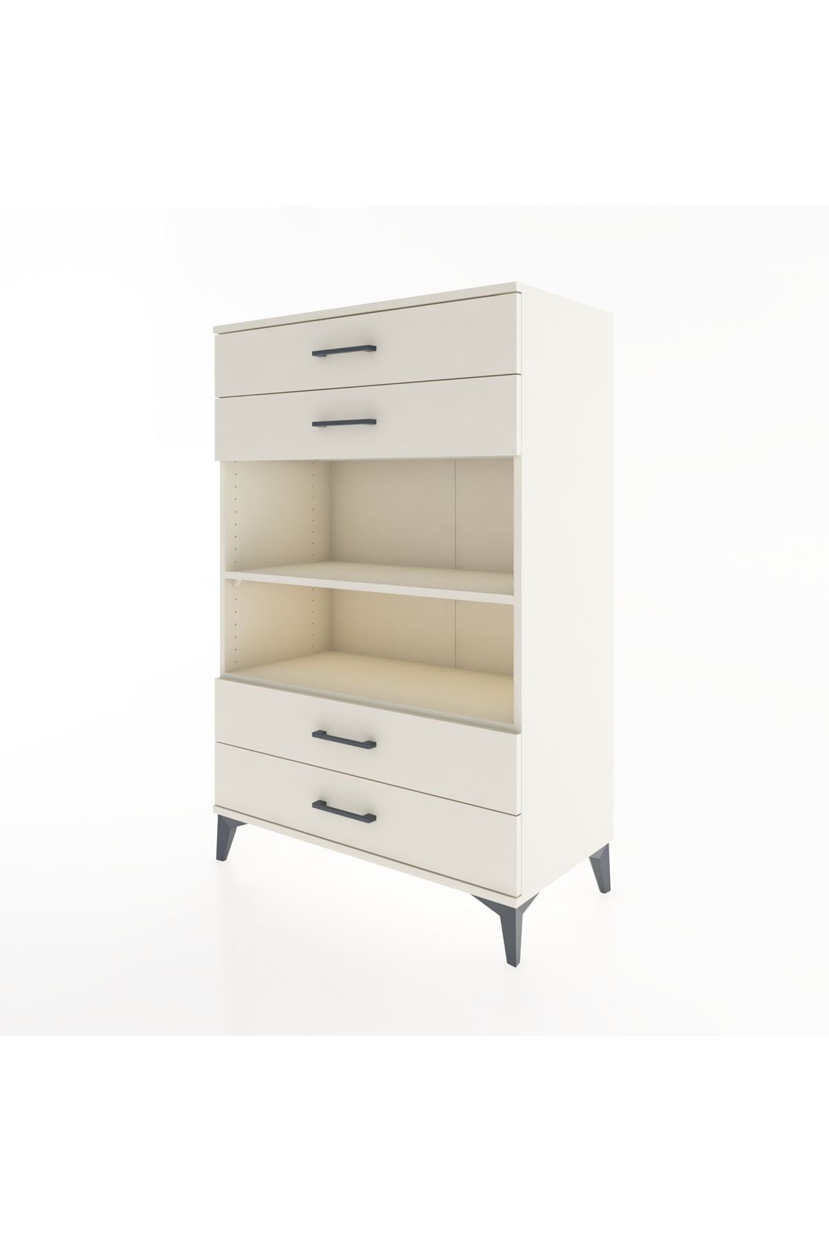 Hyperion Dolap 2 Raflı 4 Çekmeceli 88x44x134 Aytaşı-Aytaşı