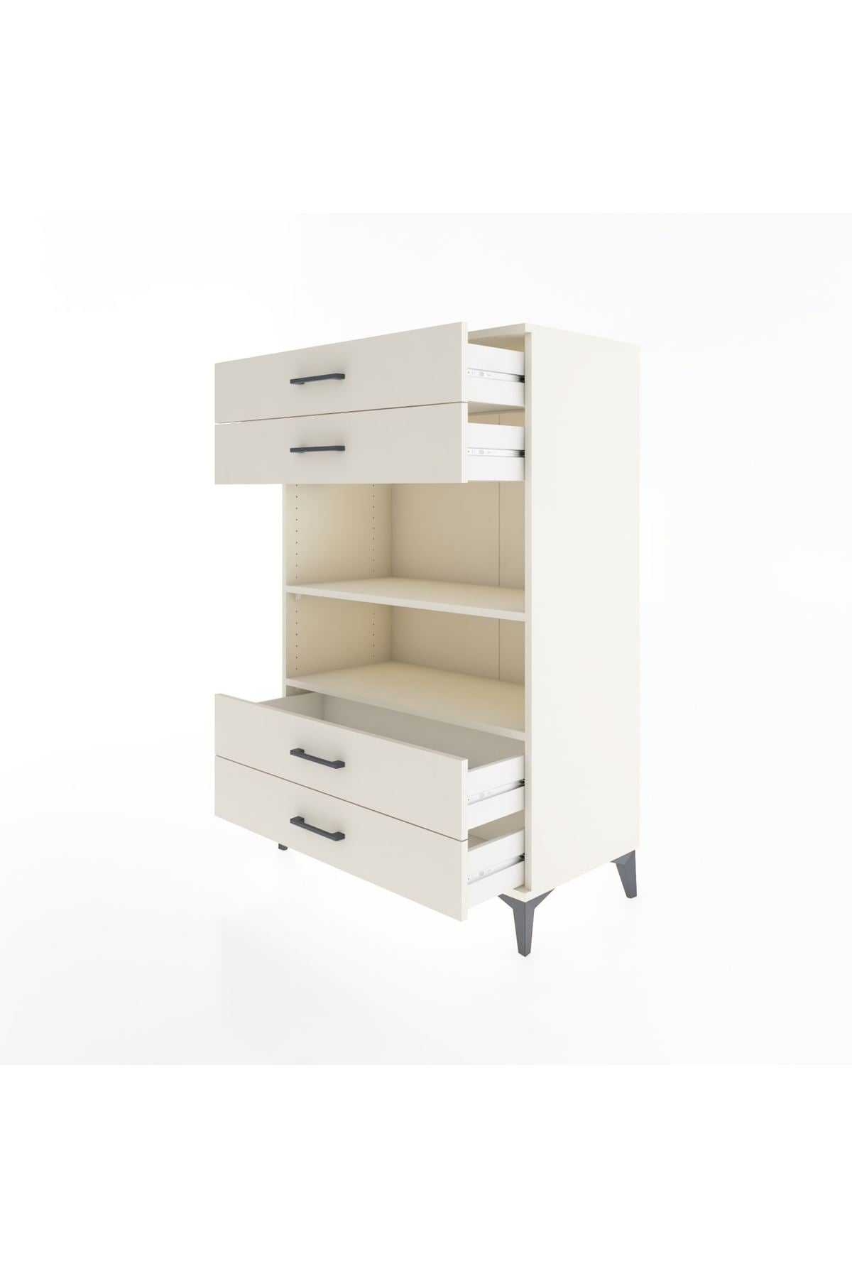 Hyperion Dolap 2 Raflı 4 Çekmeceli 88x44x134 Aytaşı-Aytaşı