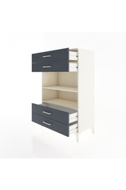 Hyperion Dolap 2 Raflı 4 Çekmeceli 88x44x134 Aytaşı-Antrasit