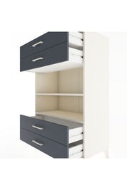 Hyperion Dolap 2 Raflı 4 Çekmeceli 88x44x134 Aytaşı-Antrasit