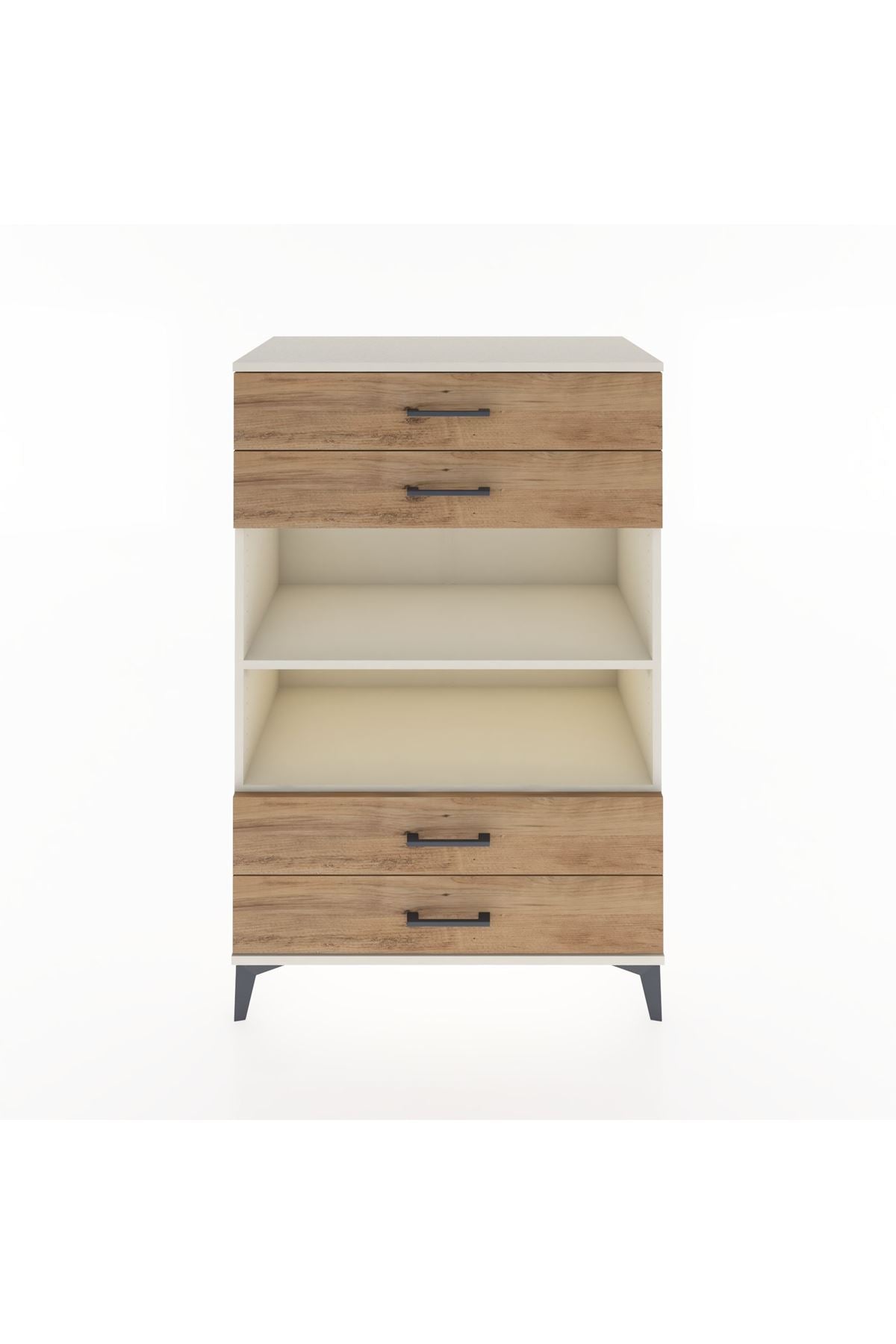 Hyperion Dolap 2 Raflı 4 Çekmeceli 88x44x134 Aytaşı-Çam