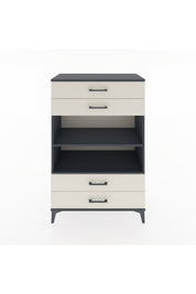 Hyperion Dolap 2 Raflı 4 Çekmeceli 88x44x134 Antrasit-Aytaşı