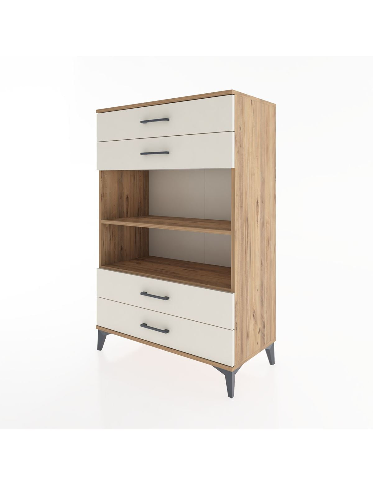 Hyperion Dolap 2 Raflı 4 Çekmeceli 88x44x134 - S51M131V7B