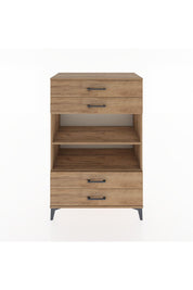 Hyperion Dolap 2 Raflı 4 Çekmeceli 88x44x134 Çam-Çam