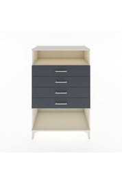 Hyperion Dolap Tek Raflı 4 Çekmeceli 88x44x134 Aytaşı-Antrasit