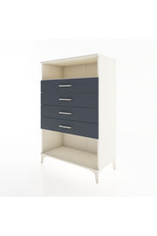 Hyperion Dolap Tek Raflı 4 Çekmeceli 88x44x134 Aytaşı-Antrasit